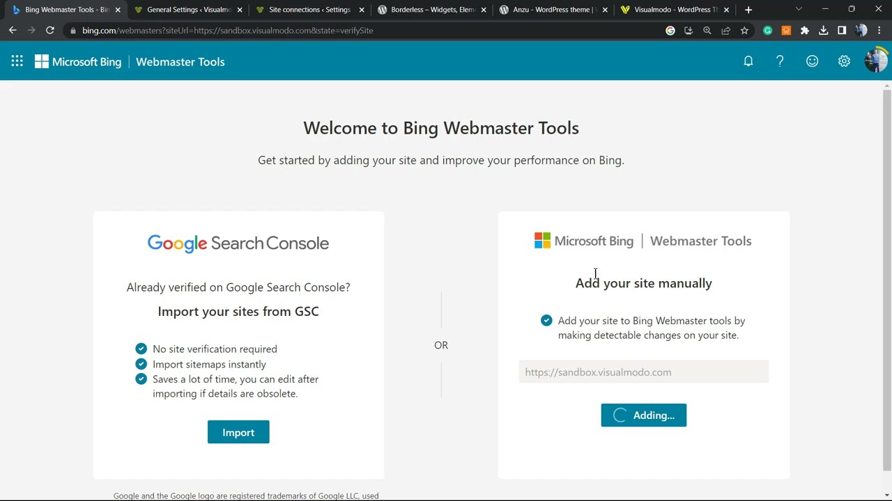 Bing Webmaster Tools